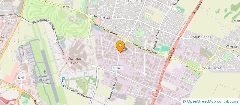 localisation de l'entreprise SASU LE CRYSTAL R  CHASSIEU