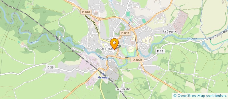 localisation de l'entreprise SASU LEFEVRE à GRAMAT