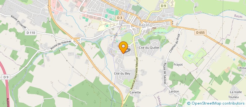 localisation de l'entreprise SASU LELOU  BAZAS