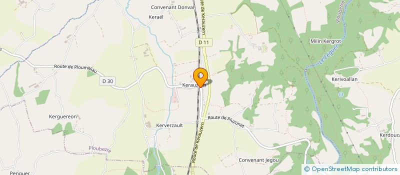 localisation de l'entreprise SASU LEMESLE  PLOUBEZRE