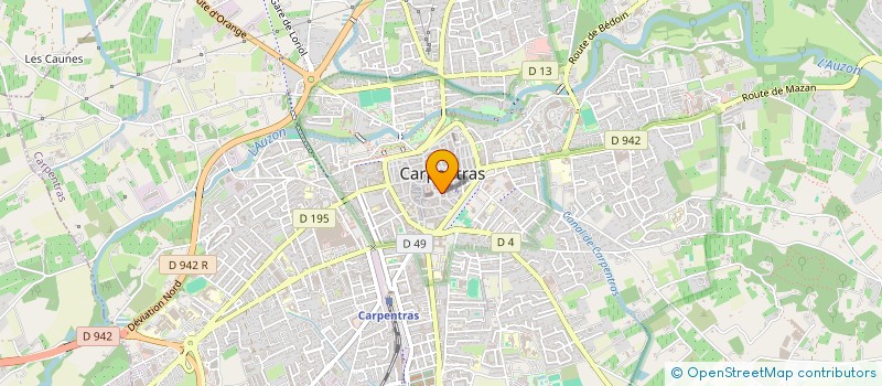 localisation de l'entreprise SASU LES 4 SAISONS à CARPENTRAS