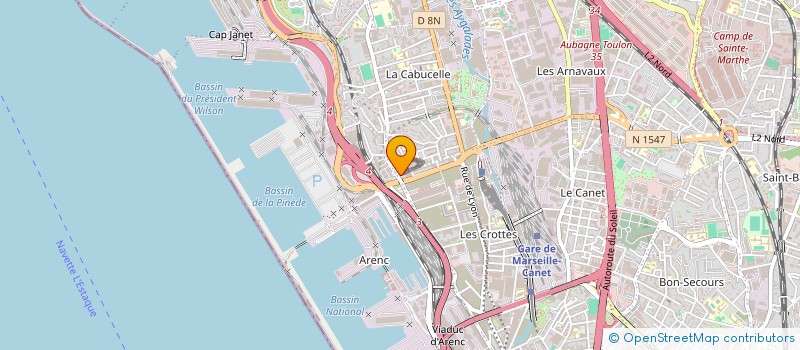 localisation de l'entreprise SASU LES FACADIERS DU 13 à MARSEILLE