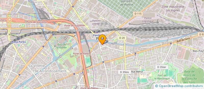 localisation de l'entreprise SASU LES PANTINS à PANTIN