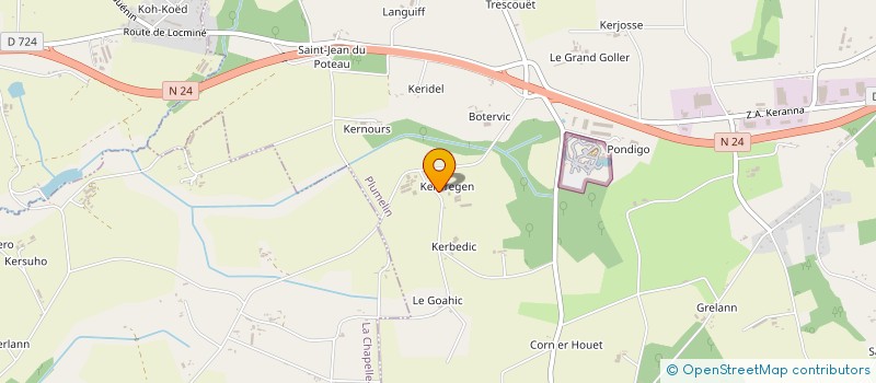 localisation de l'entreprise SASU LES ROSES à PLUMELIN