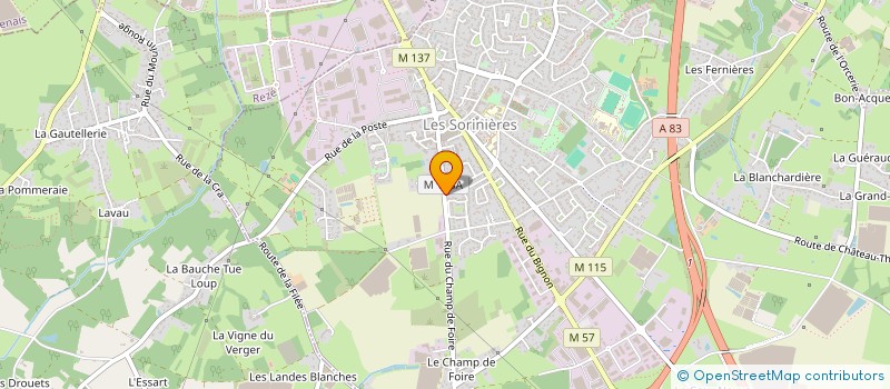 localisation de l'entreprise SASU LINE  LES SORINIERES