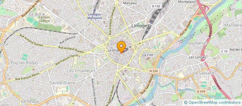 localisation de l'entreprise SASU LIZEAUX à LIMOGES