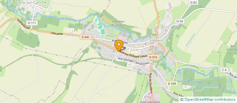 localisation de l'entreprise SASU LM  FREVENT