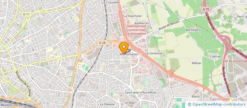 localisation de l'entreprise SASU LMCV à BEZIERS