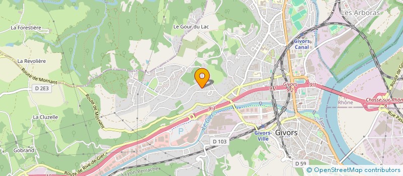 localisation de l'entreprise SASU M.S.  GIVORS