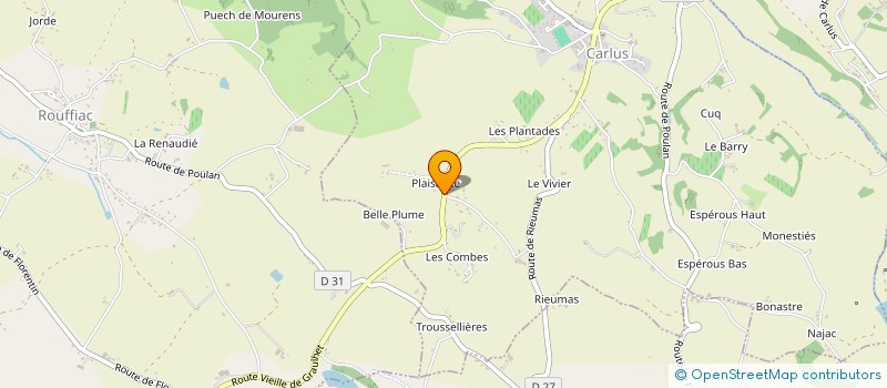 localisation de l'entreprise SASU MANON GUILLAUMIN - L'EDUCATION DE VOTRE CHEVAL  CARLUS