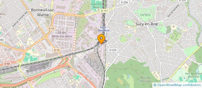 localisation de l'entreprise SASU MARCHAL GREY  SUCY-EN-BRIE