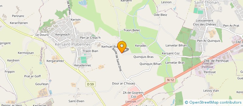 localisation de l'entreprise SASU MARINA COURAULT  KERSAINT-PLABENNEC