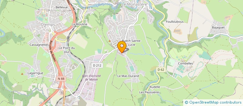 localisation de l'entreprise SASU MARTY CHAUDRONNERIE  LE MONASTERE