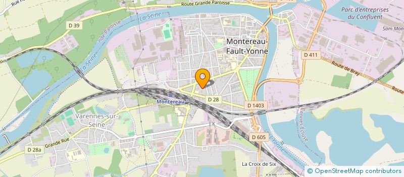 localisation de l'entreprise SASU MATHIEU DUROSIER  MONTEREAU-FAULT-YONNE