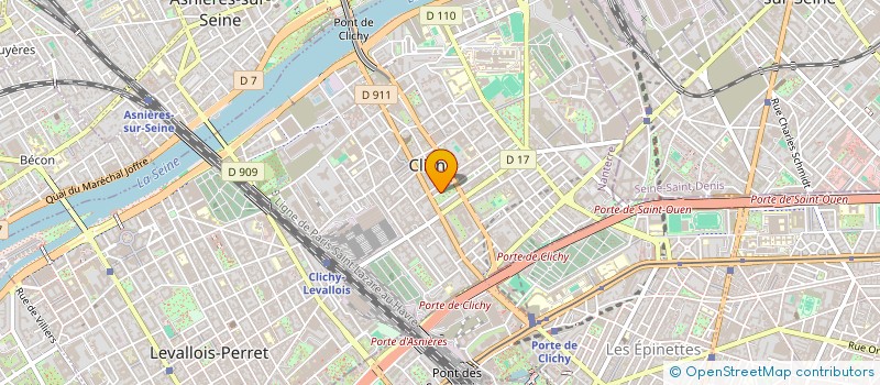 localisation de l'entreprise SASU MAX DAVEZAC à CLICHY