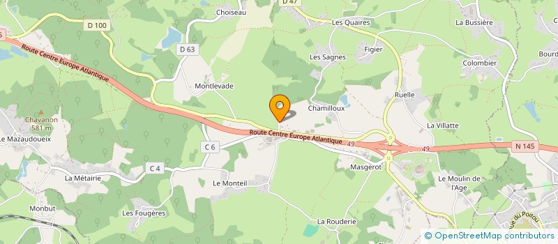 localisation de l'entreprise SASU MCT AUTO  SAINT-SULPICE-LE-GUERETOIS