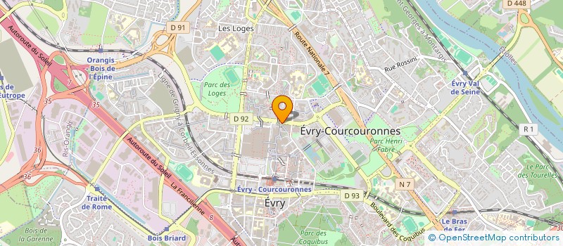 localisation de l'entreprise SASU MEIERS à EVRY-COURCOURONNES