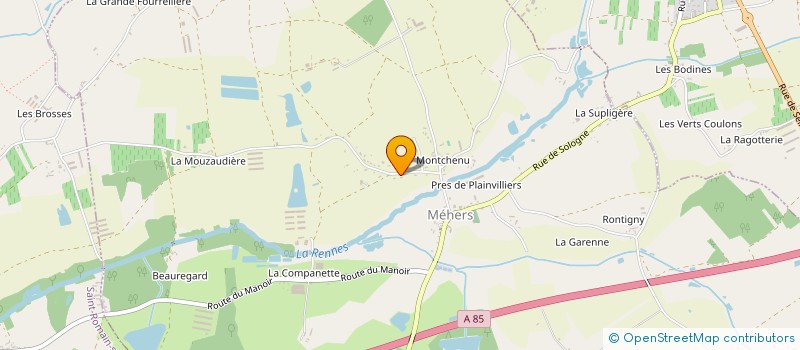 localisation de l'entreprise SASU MENUISERIE RONDOT YOANN  MEHERS