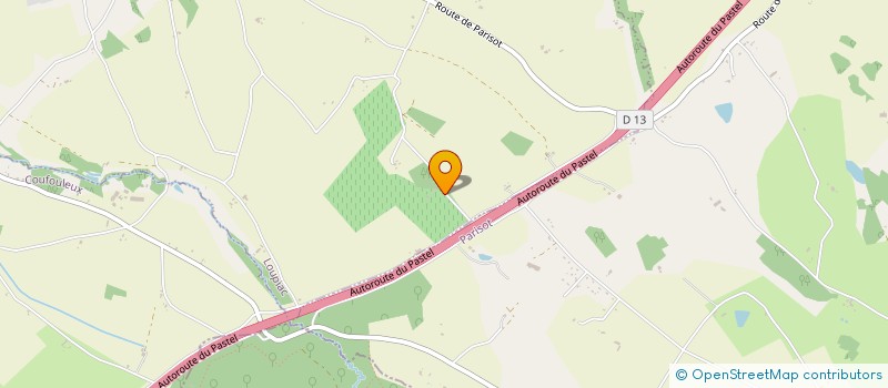 localisation de l'entreprise SASU MICELI TP  LOUPIAC