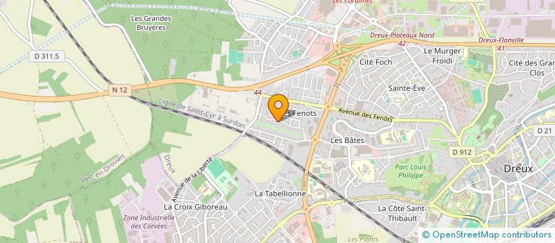 localisation de l'entreprise SASU MK SERVICES à DREUX