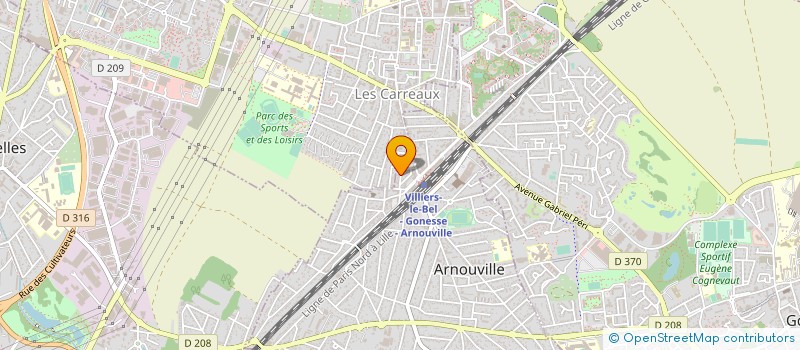 localisation de l'entreprise SASU MMT à ARNOUVILLE