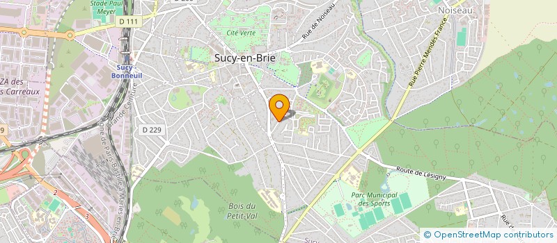 localisation de l'entreprise SASU MOEGLIN à SUCY-EN-BRIE