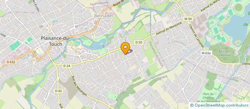 localisation de l'entreprise SASU MOULAHI  PLAISANCE-DU-TOUCH