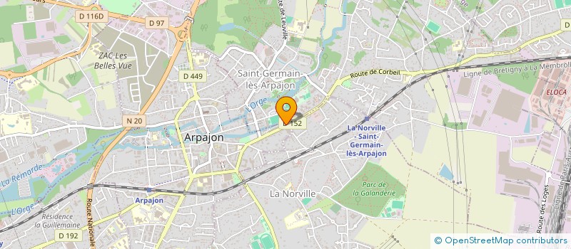 localisation de l'entreprise SASU MS BTP à ARPAJON