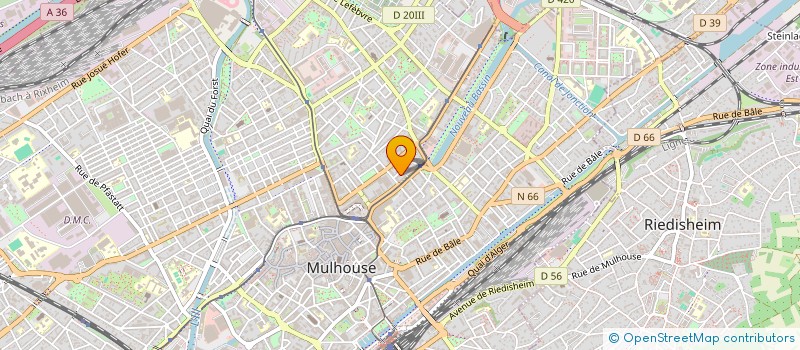 localisation de l'entreprise SASU NATHALIE ROTTA  MULHOUSE