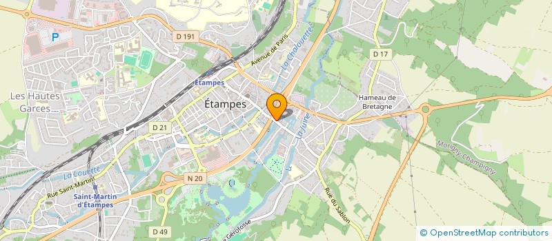 localisation de l'entreprise SASU NLSTM à ETAMPES