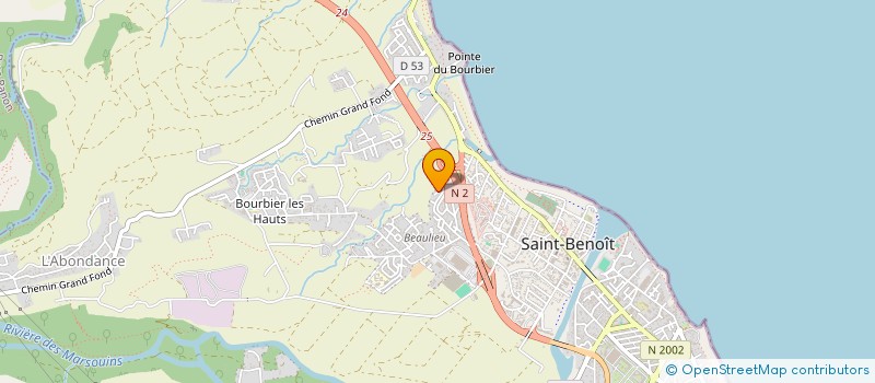 localisation de l'entreprise SASU O SAINT ANGE à SAINT-BENOIT