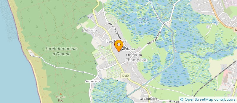localisation de l'entreprise SASU OLONNE FERMETURES à LES SABLES D'OLONNE
