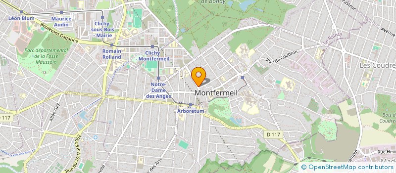 localisation de l'entreprise SASU OUEST à MONTFERMEIL