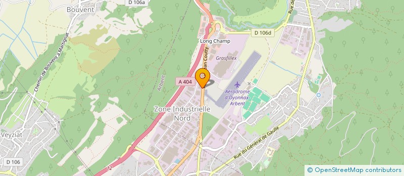 localisation de l'entreprise SASU OYONNAXIENNE à ARBENT