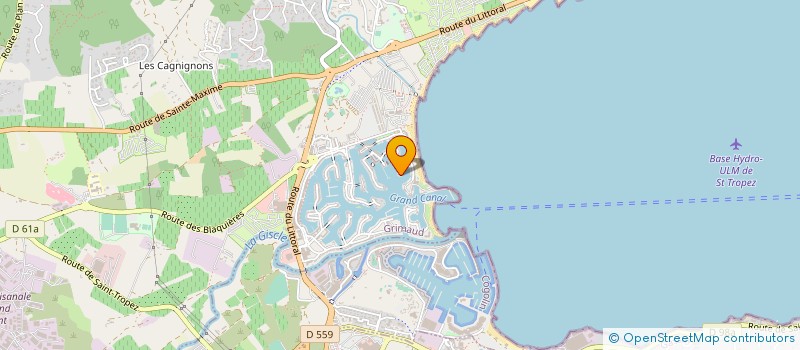 localisation de l'entreprise SASU PAJ YACHT BROKER à GRIMAUD