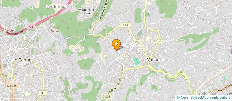 localisation de l'entreprise SASU PAPPAL à VALLAURIS