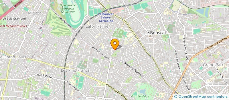 localisation de l'entreprise SASU PATRICK LABOURE à LE BOUSCAT