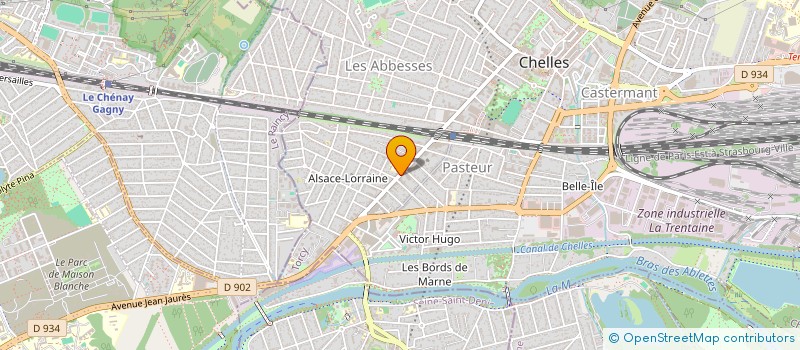 localisation de l'entreprise SASU PERNOVA  CHELLES