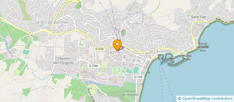 localisation de l'entreprise SASU PETITJEAN à LE LAVANDOU