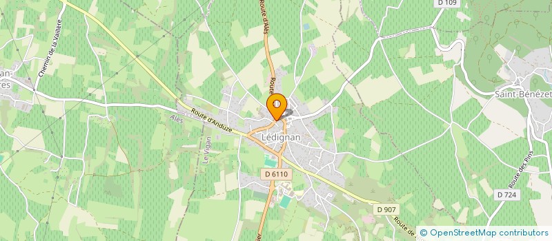 localisation de l'entreprise SASU PIERRE BRISART  LEDIGNAN