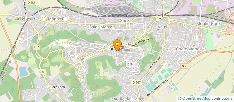 localisation de l'entreprise SASU PJA ELEC à LAON
