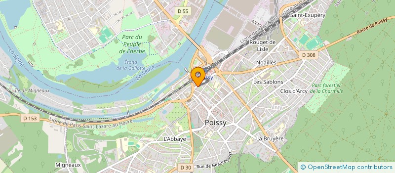 localisation de l'entreprise SASU POISSY AUTO +  POISSY