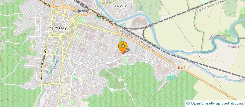 localisation de l'entreprise SASU PRESTA SERVICE à EPERNAY