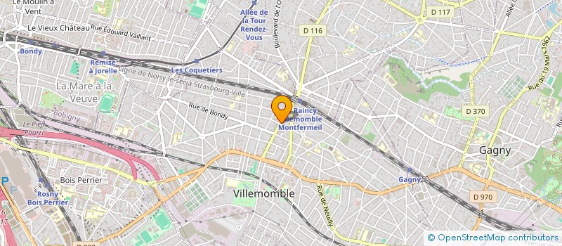 localisation de l'entreprise SASU PRIMEUR PARADIS  VILLEMOMBLE