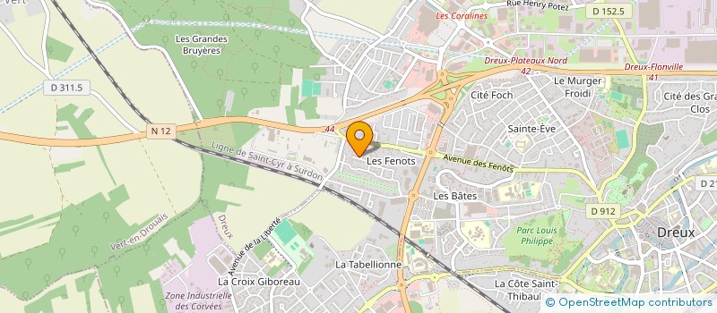 localisation de l'entreprise SASU PRO-POSE 28 à DREUX