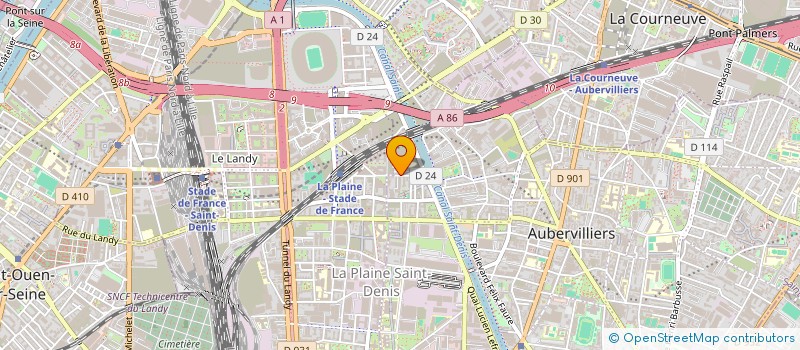 localisation de l'entreprise SASU PROCOM à AUBERVILLIERS