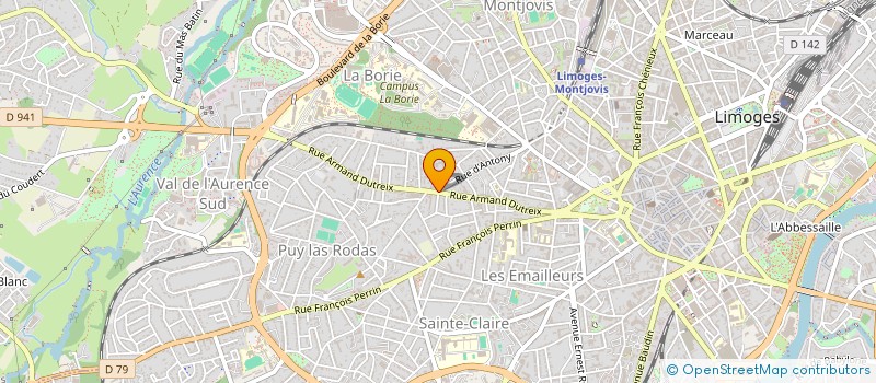 localisation de l'entreprise SASU PRODUITS FRAIS ROBERT à LIMOGES