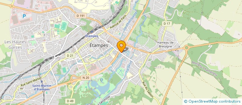 localisation de l'entreprise SASU PSV à ETAMPES