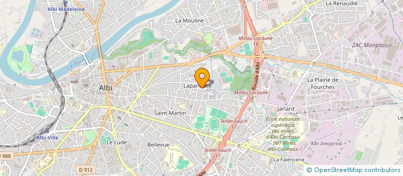 localisation de l'entreprise SASU PW à ALBI