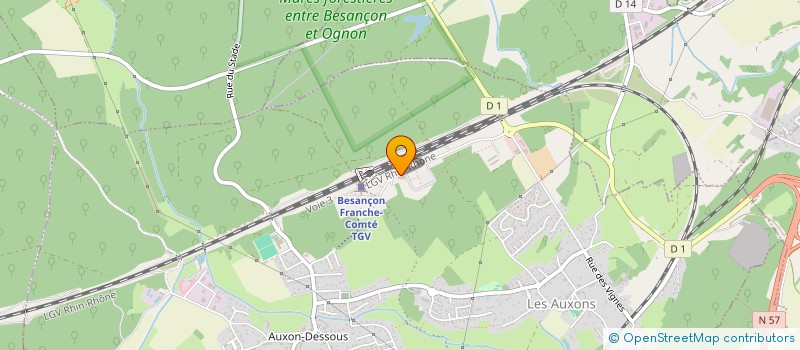 localisation de l'entreprise SASU QUANTARA SOFTWARE  CUSSEY-SUR-L'OGNON